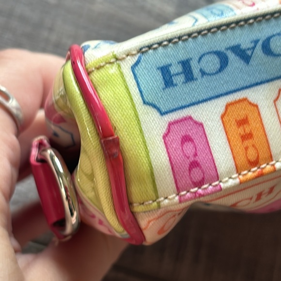 Coach Multicolor Leather Vanity Cosmetic Case Bag - Picture 9 of 9